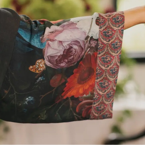 ⭐️Back in Stock⭐️Flight of Fancy Vintage Art Boho Long Duster - Picture 6 of 15